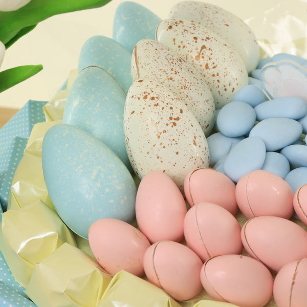 Happy Easter designed premium chocolate large basket