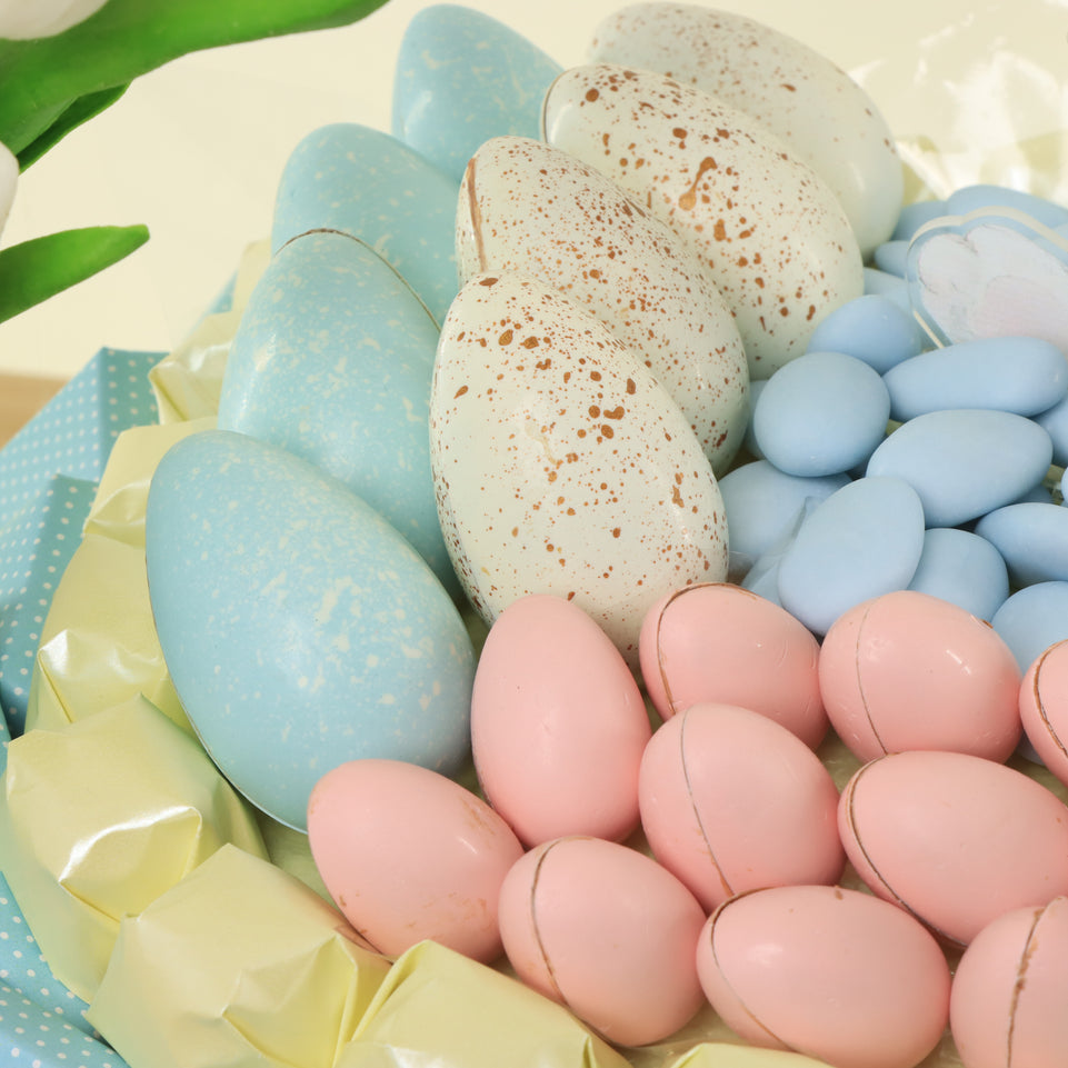 Happy Easter designed premium chocolate large basket
