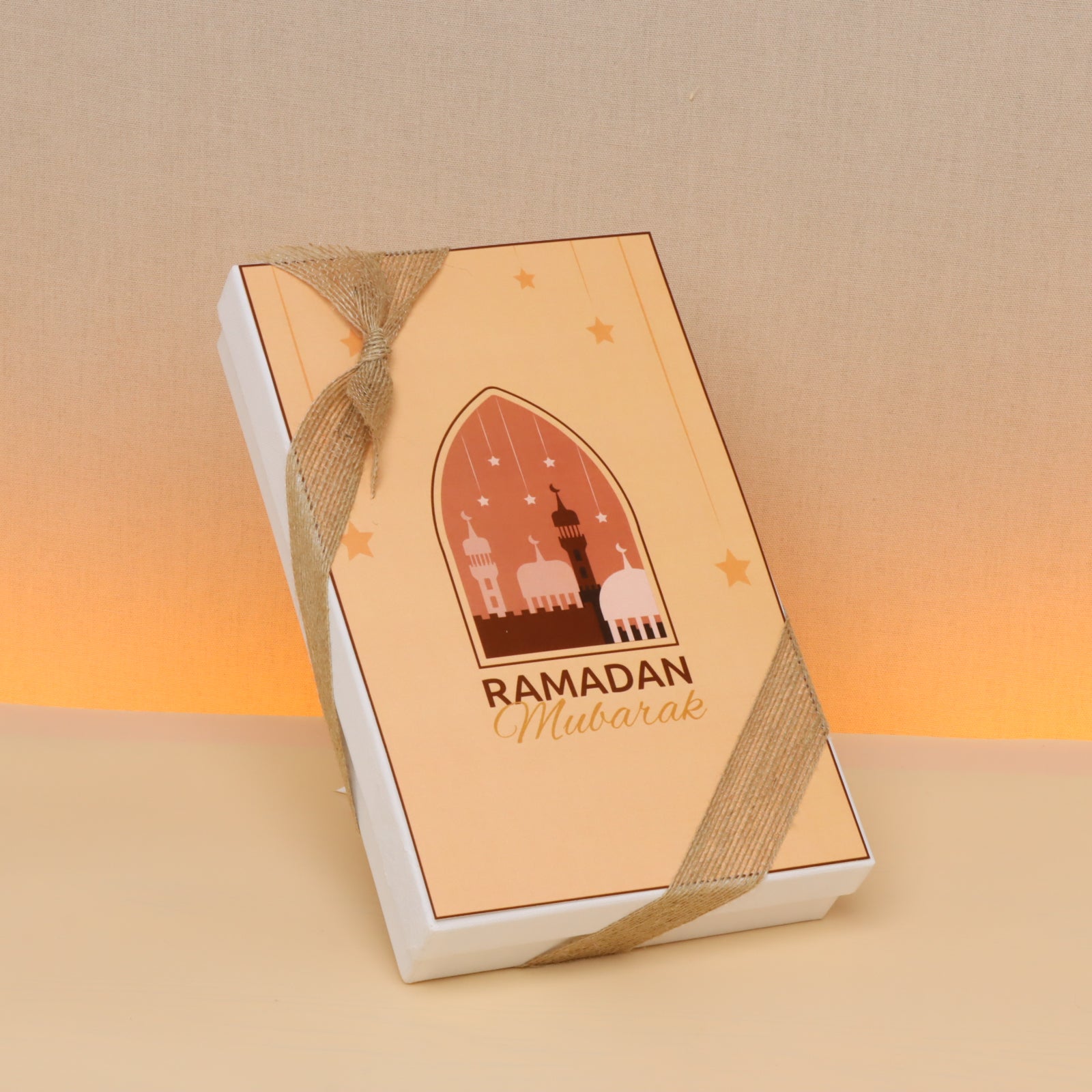 Ramadan mubarak mosque designed chocolate 15-piece hard box