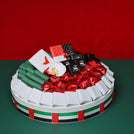 National day decorated premium chocolate round tray