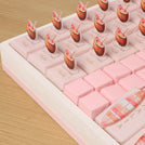 Welcome little one flamingo theme with acrylic backdrop premium chocolate large leather tray