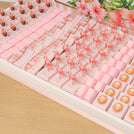 Baby girl flamingo theme with acrylic backdrop premium chocolate large leather tray