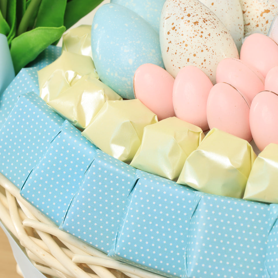Happy Easter designed premium chocolate medium basket