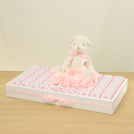 Baby flower designed personalized chocolate medium leather tray