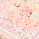 Baby flower designed personalized chocolate medium leather tray