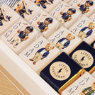 Little gentleman theme with acrylic backdrop premium chocolate large leather tray