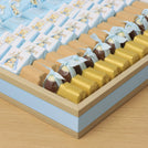 Little star designed premium chocolate large leather tray with acrylic backdrop