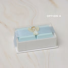 Set of 20 baby acrylic angel decorated premium chocolate top view hard box