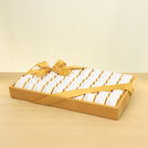 Corporate customized premium chocolate medium leather tray