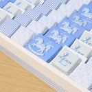 safari baby boy blue theme with acrylic backdrop premium chocolate large leather tray