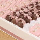 Baby girl carousel designed premium chocolate with acrylic backdrop
