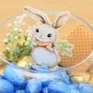 Happy Easter designed premium chocolate clear bowl