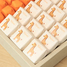 Baby safari animal designed premium chocolate large leather tray