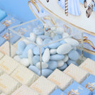 Baby boy carousel themed design premium chocolate large leather tray with acrylic backdrop