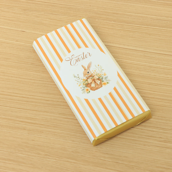 Set of 20 Happy Easter designed premium knafeh pistachio chocolate bar