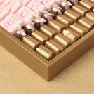 Baby girl ballerina theme design premium chocolate large leather tray with acrylic backdrop