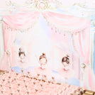 Baby girl ballerina theme design premium chocolate large leather tray with acrylic backdrop