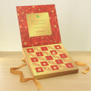 Season's Greeting premium chocolate printed calendar box