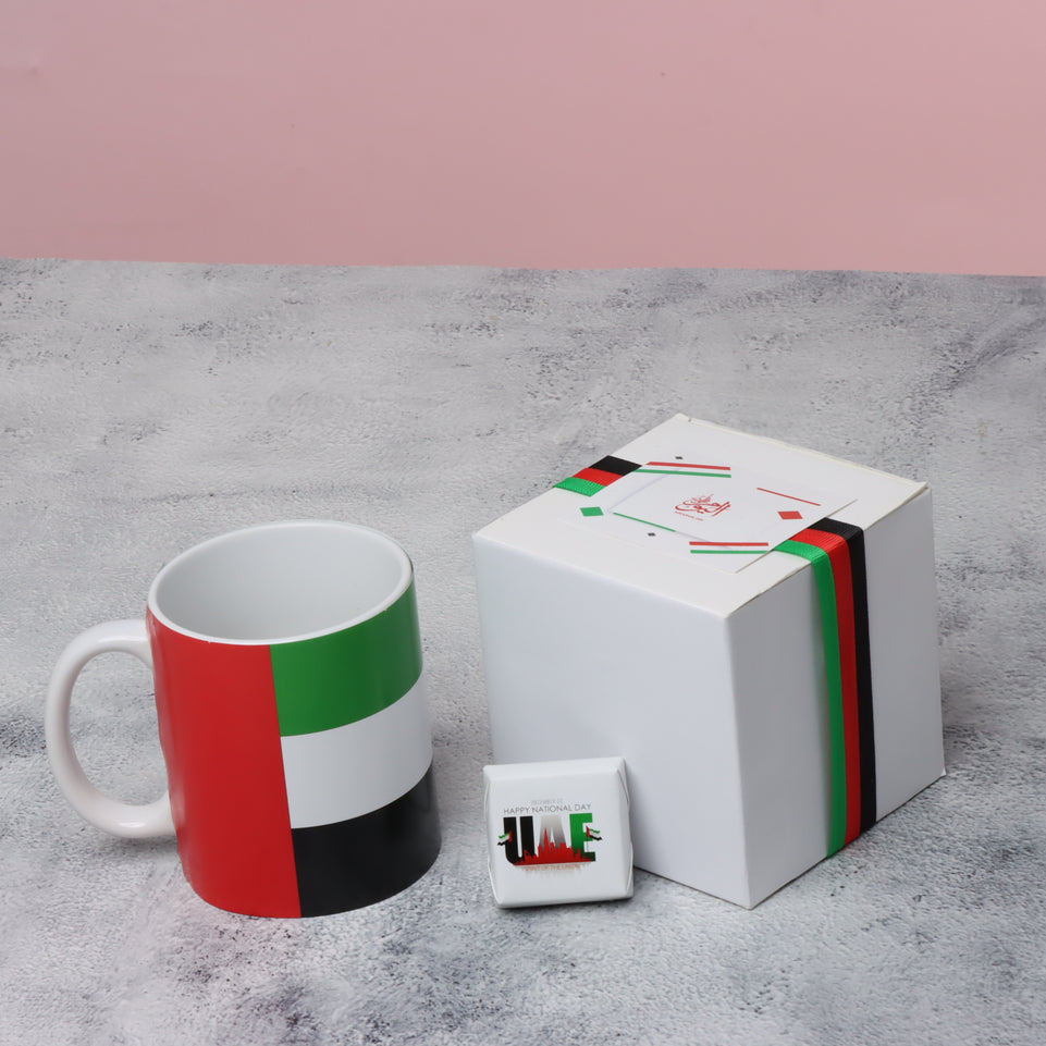 National day designed mug hard box