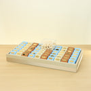 Baby boy acrylic crown decorated premium chocolate leather