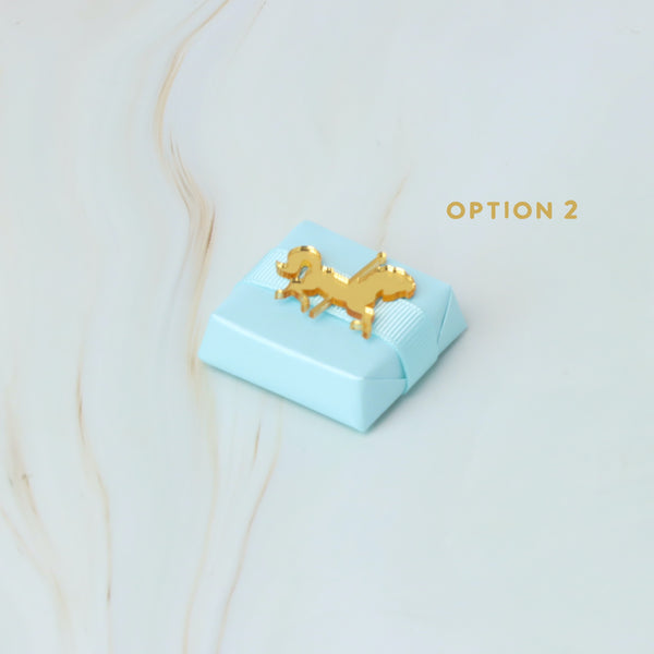 Baby carousel horse acrylic decorated premium chocolate