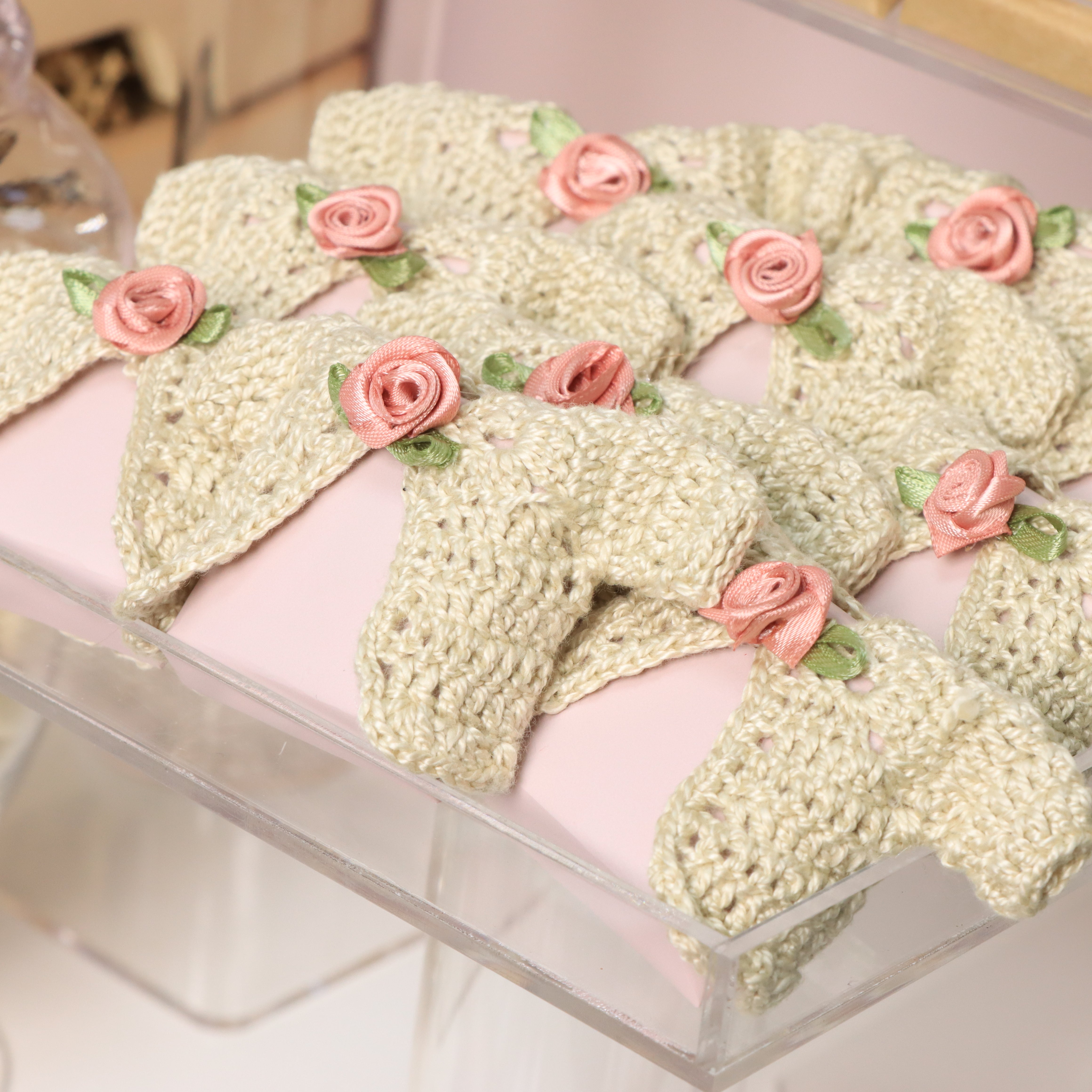 Baby girl personalized decorated premium chocolate set up