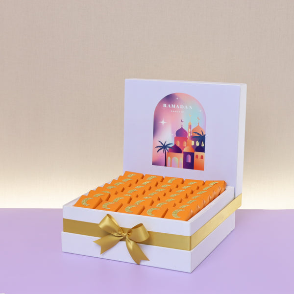 Ramadan kareem mosque designed chocolate large hamper