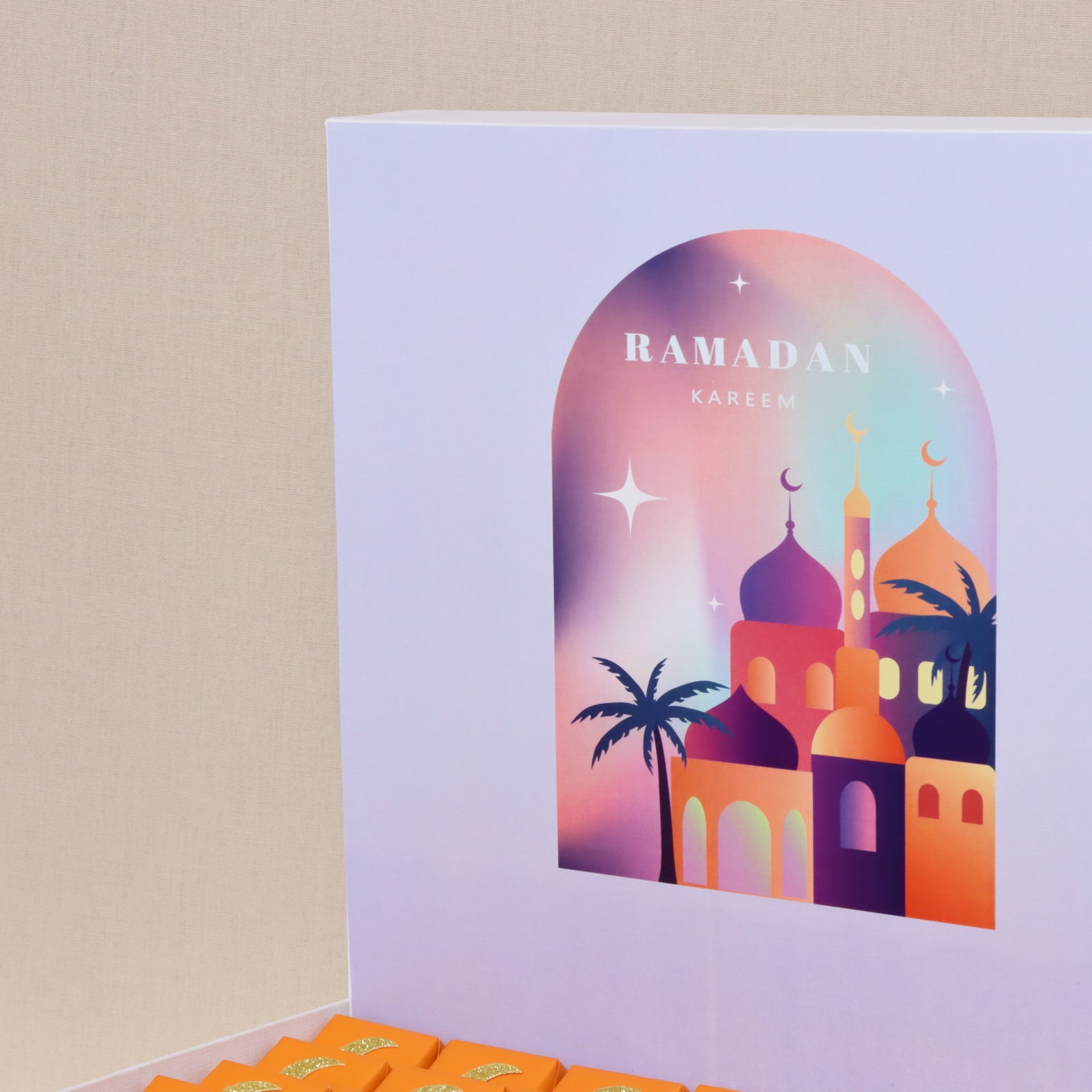 Ramadan kareem mosque designed chocolate extra large hamper