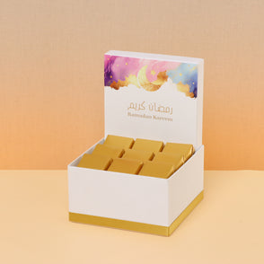 Ramadan kareem pastel designed chocol...
