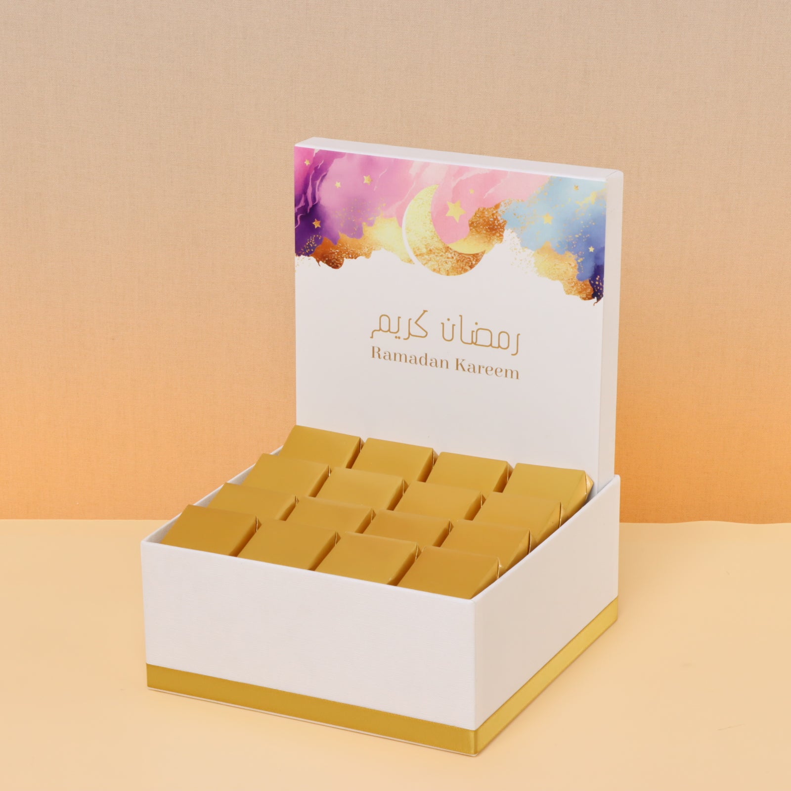 Ramadan kareem pastel designed chocolate medium hamper