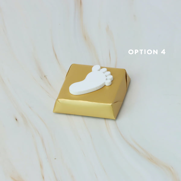 Baby feet acrylic decorated premium chocolate