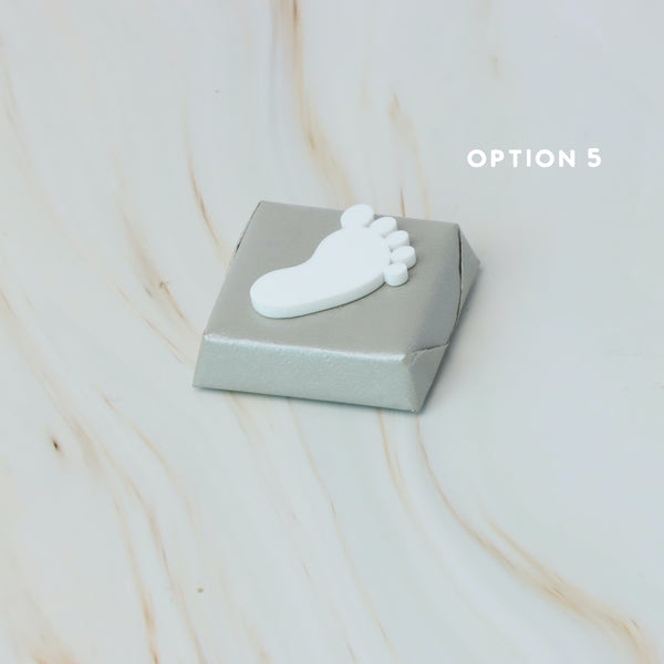 Baby feet acrylic decorated premium chocolate