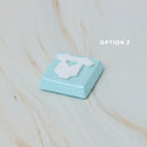 Baby shirt acrylic decorated premium chocolate