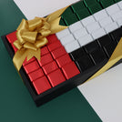 National day premium chocolate medium leather tray