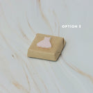 Baby girl acrylic dress decorated premium chocolate