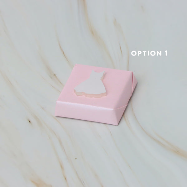 Baby girl acrylic dress decorated premium chocolate