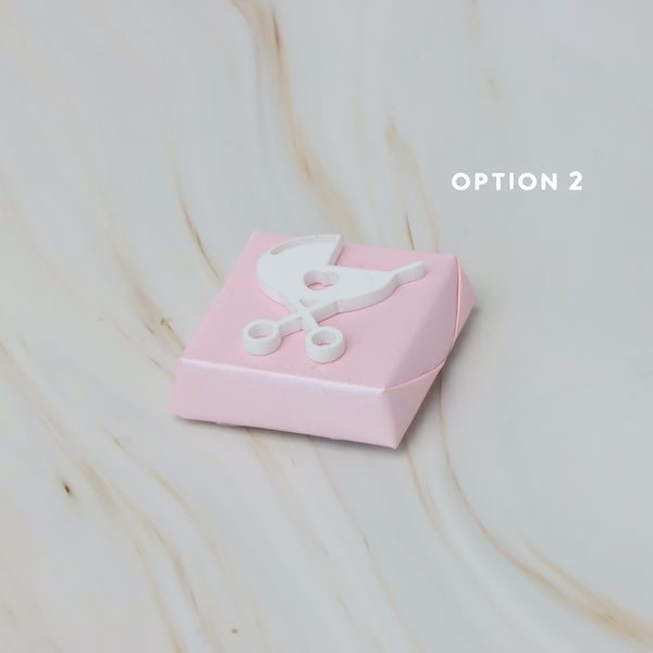 Baby acrylic stroller decorated premium chocolate