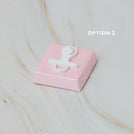 Baby acrylic pacifier decorated premium chocolate