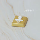 Baby acrylic pacifier decorated premium chocolate