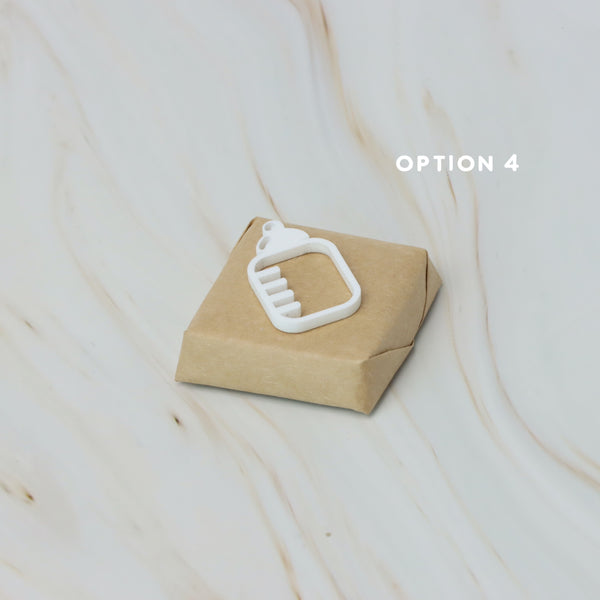 Baby acrylic bottle decorated premium chocolate