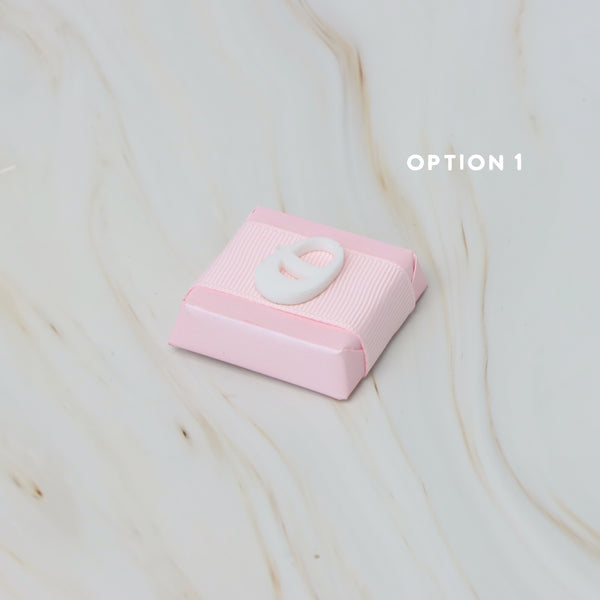 Baby acrylic shoe decorated premium chocolate