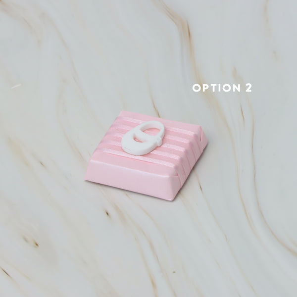 Baby acrylic shoe decorated premium chocolate