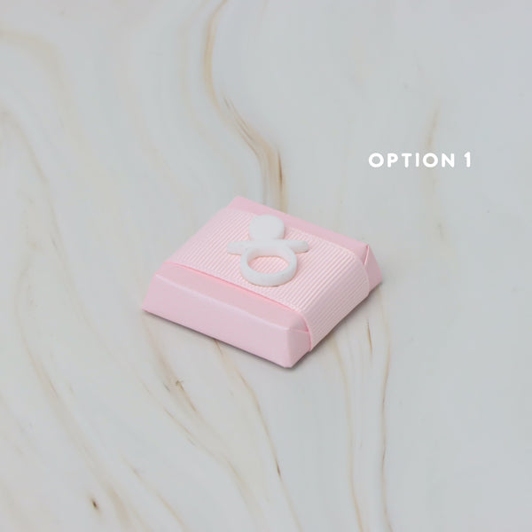 Baby bottle acrylic decorated premium chocolate