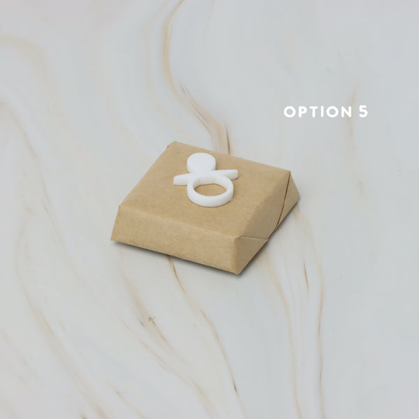 Baby bottle acrylic decorated premium chocolate