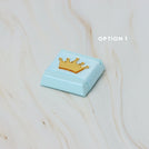 Baby acrylic crown decorated chocolate