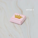 Baby acrylic crown decorated chocolate