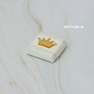 Baby acrylic crown decorated chocolate