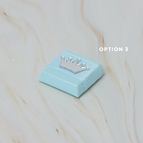Baby acrylic crown decorated premium chocolate