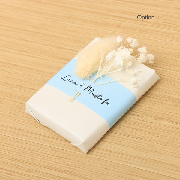 Set of 20 bridal personalized decorated premium loose chocolate