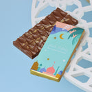 Set of 10 Ramadan kareem designed block premium knafeh pistachio milk chocolate giveaway
